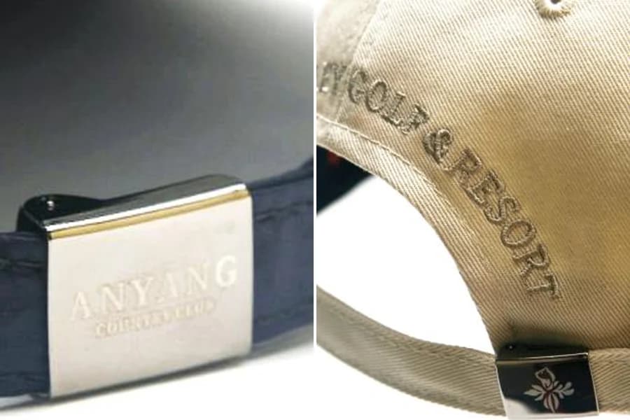 Laser-etched buckle example